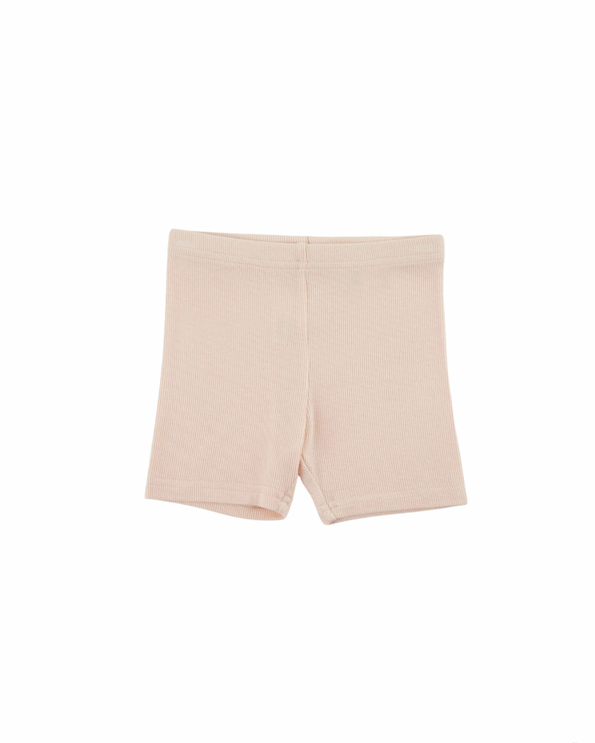Ribbed Shorts - Blush Rose