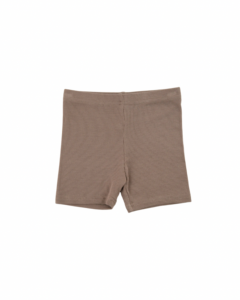 Ribbed Shorts - Cocoa