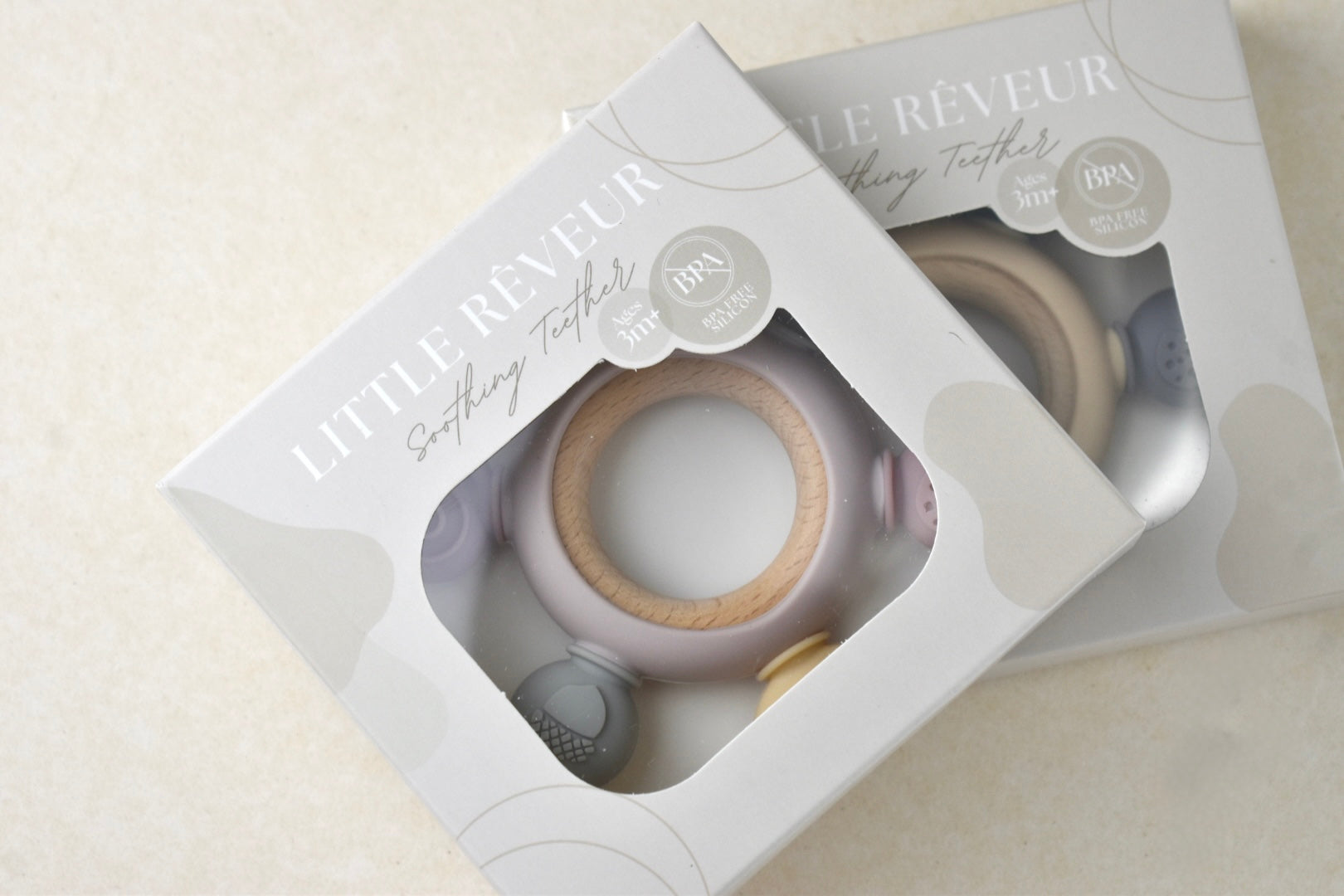 Silicone & Beechwood Sensory Teether