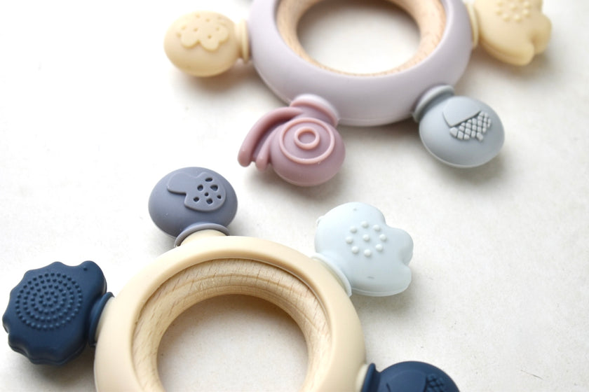 Silicone & Beechwood Sensory Teether