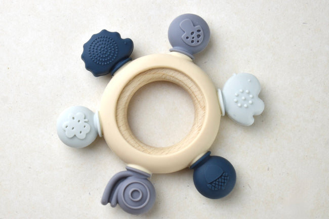 Silicone & Beechwood Sensory Teether