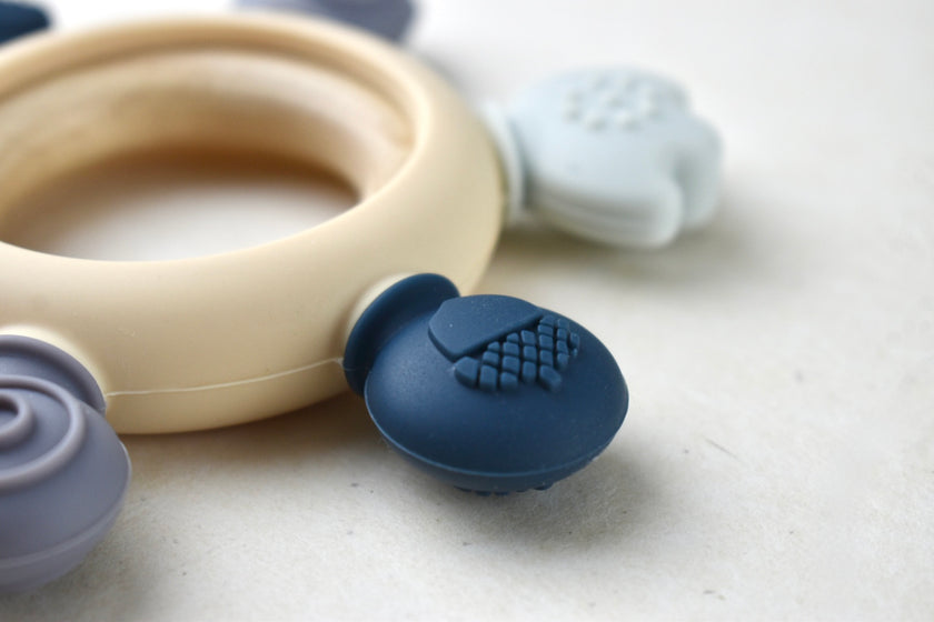 Silicone & Beechwood Sensory Teether
