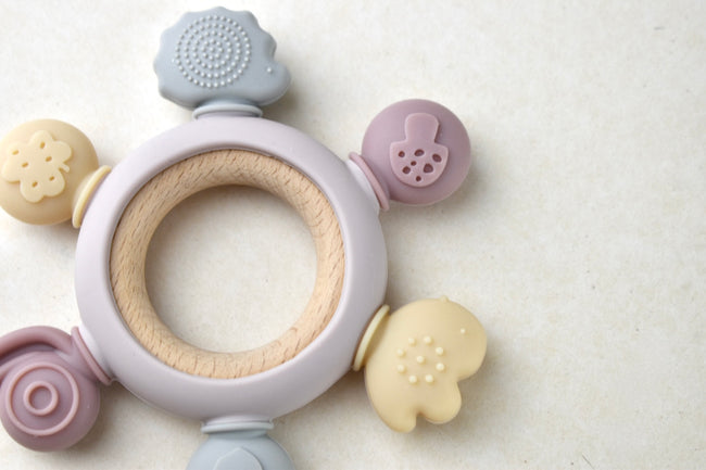 Silicone & Beechwood Sensory Teether