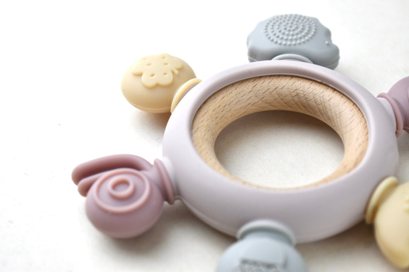 Silicone & Beechwood Sensory Teether