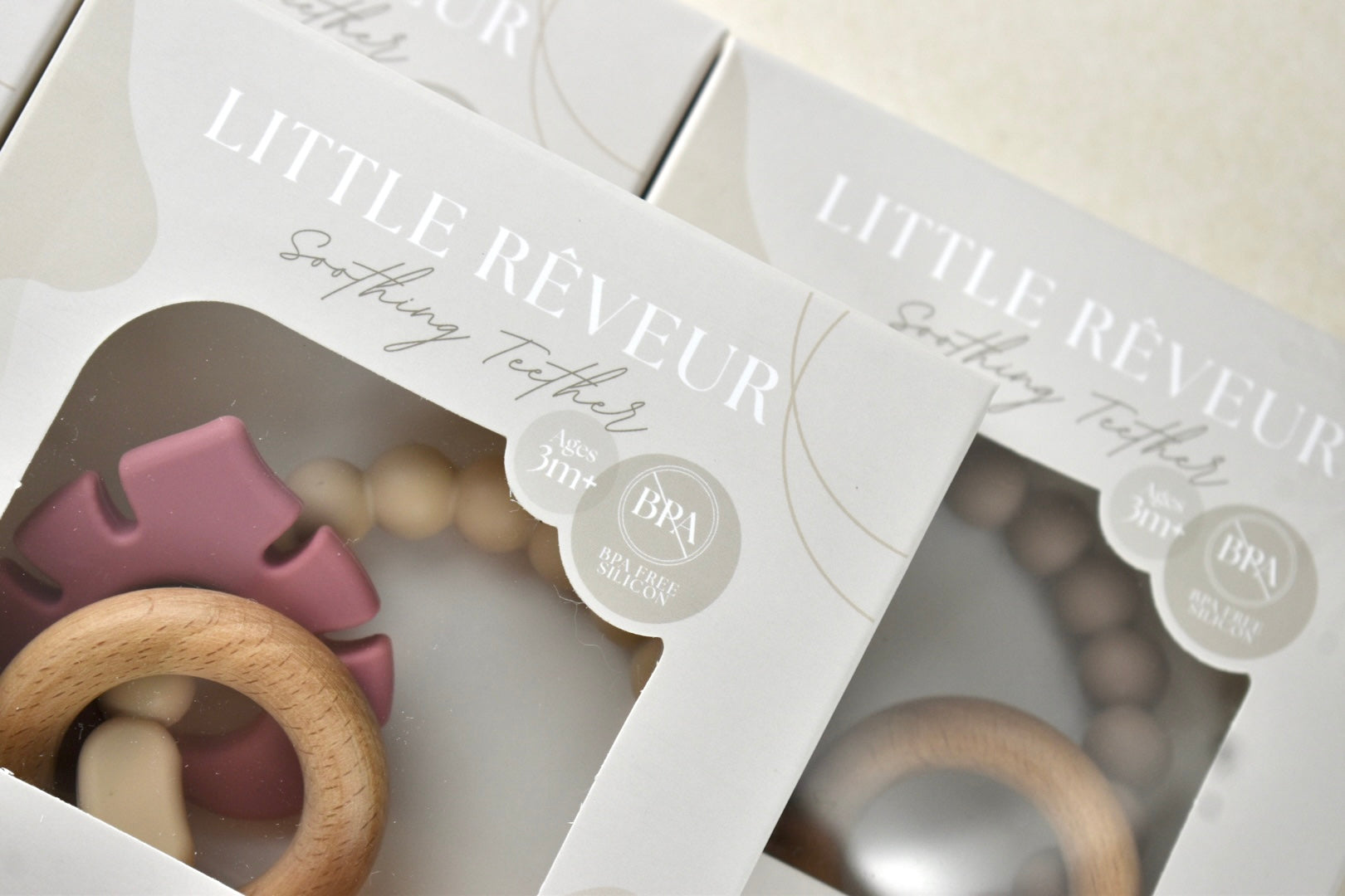 Silicone Wooden Leaf Teether