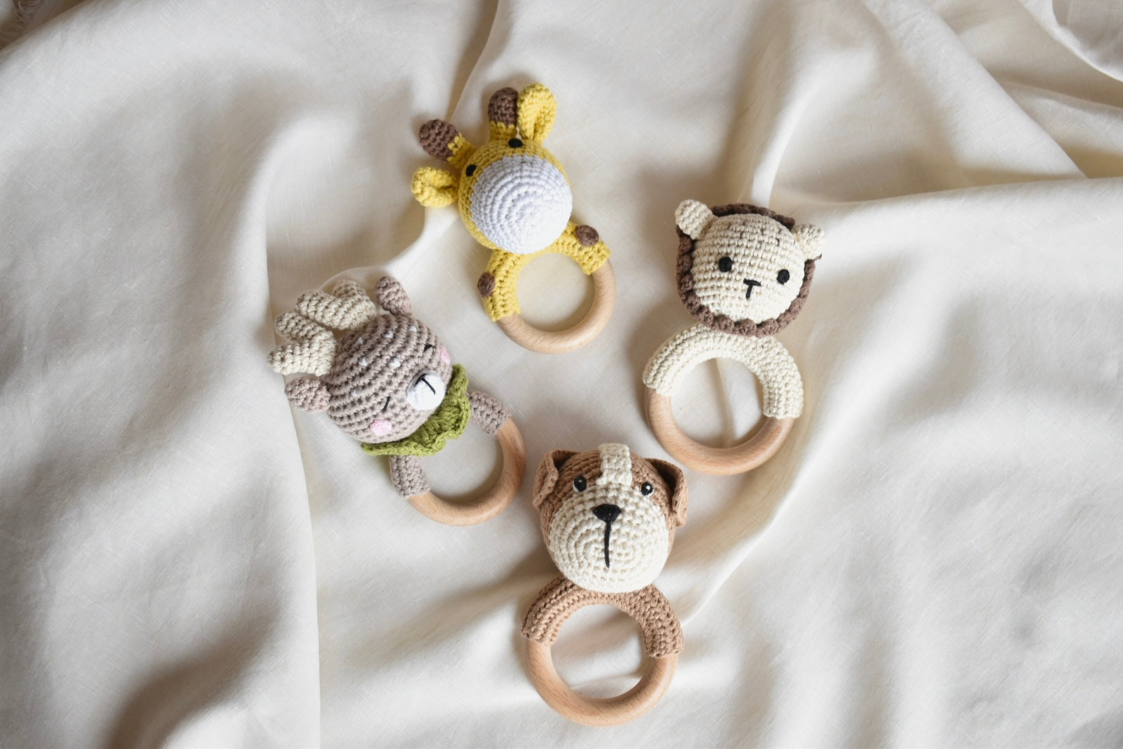 Knitted Animal Rattle