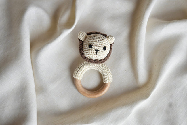 Knitted Animal Rattle
