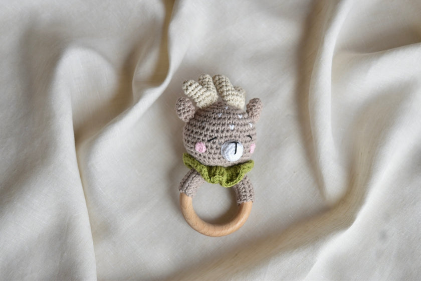 Knitted Animal Rattle