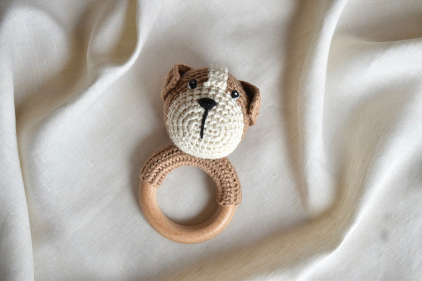 Knitted Animal Rattle