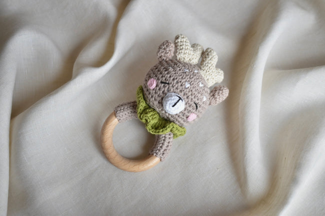 Knitted Animal Rattle