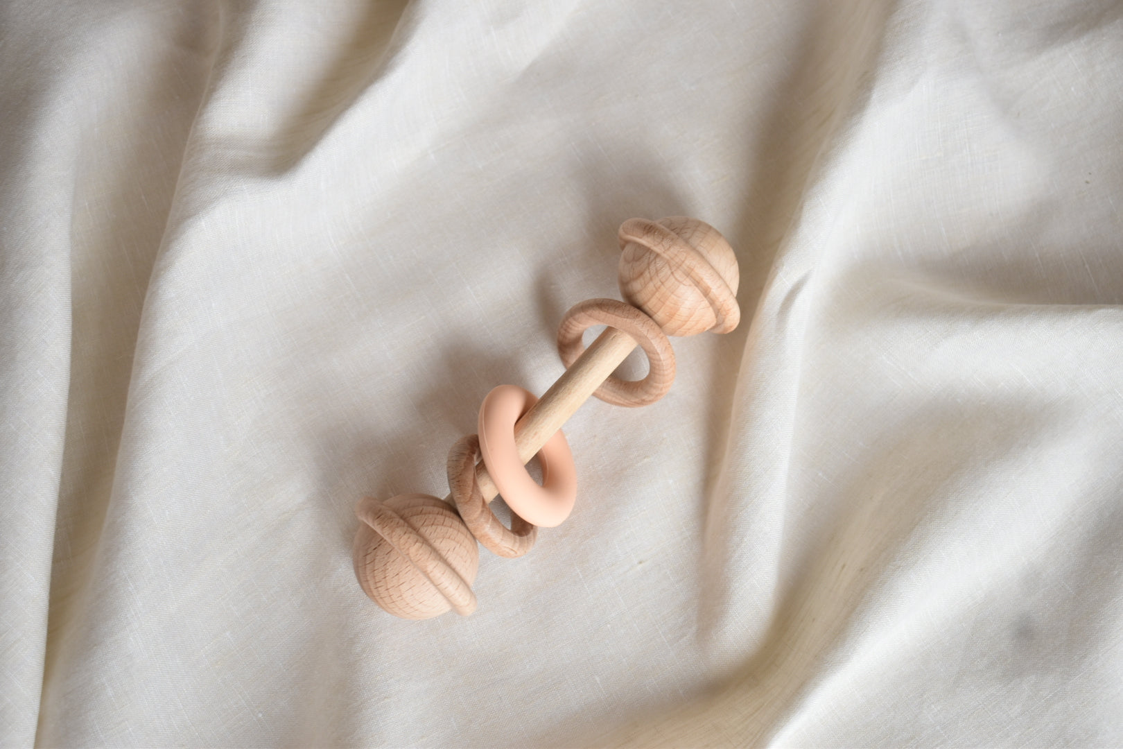 Beechwood Silicone Ring Rattles - Large