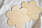 Wooden Baby Milestone Flower Keepsake