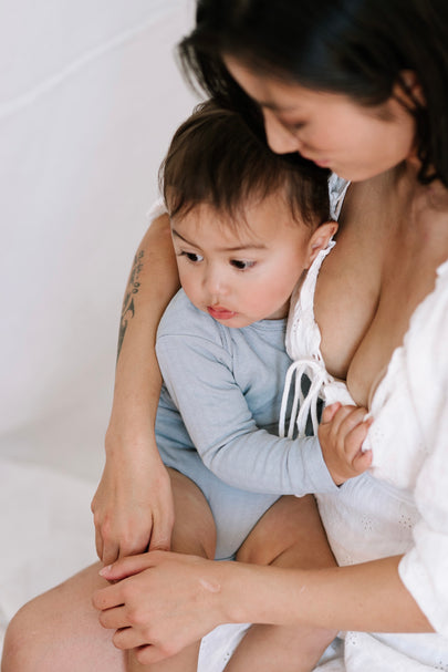 Long Sleeve Bodysuit - Cloud Blue