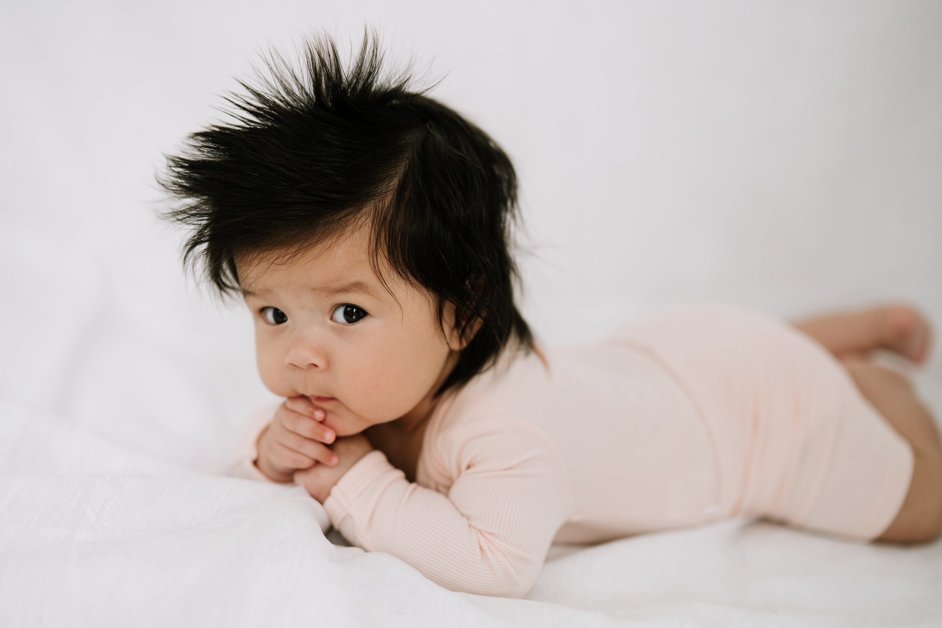 Ribbed Shorts - Blush Rose