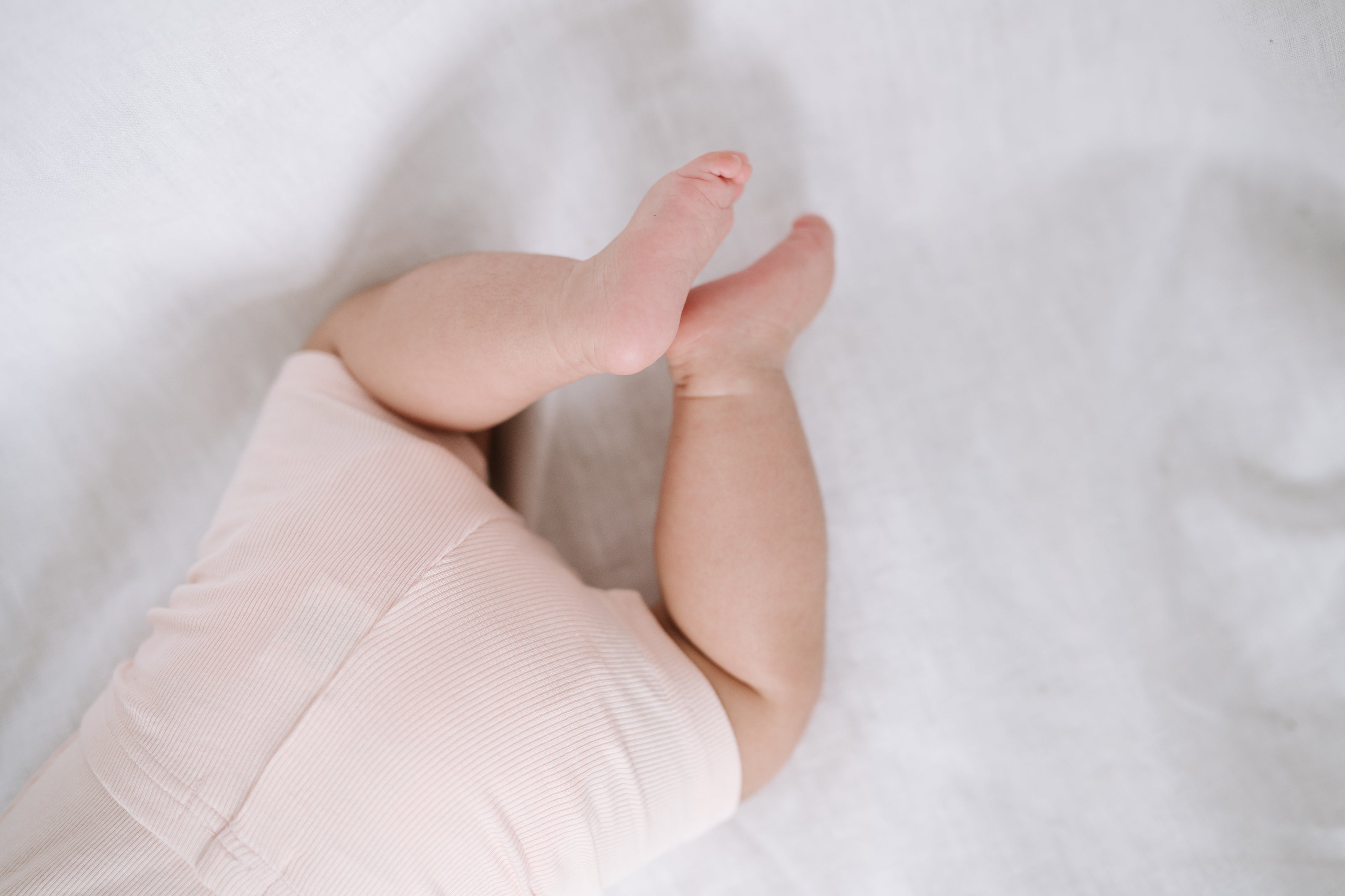 Ribbed Shorts - Blush Rose