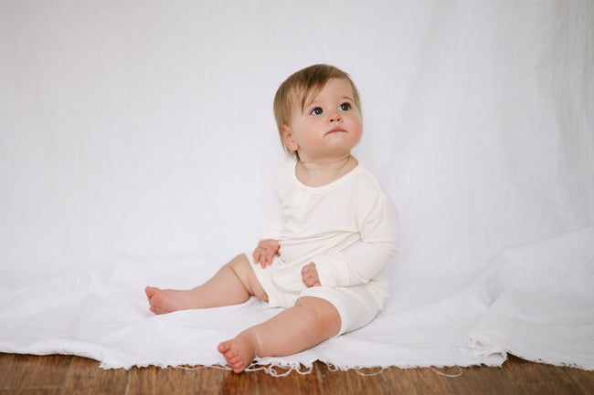 Ribbed Long Sleeve Top - Vanilla