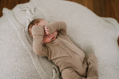 Ribbed Bamboo Convertible Romper - Cocoa