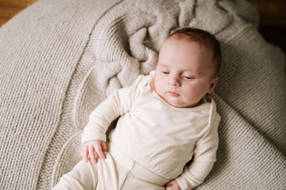 Ribbed Long Sleeve Bodysuit - Warm Linen