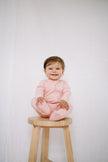Footed Romper - Shell Pink