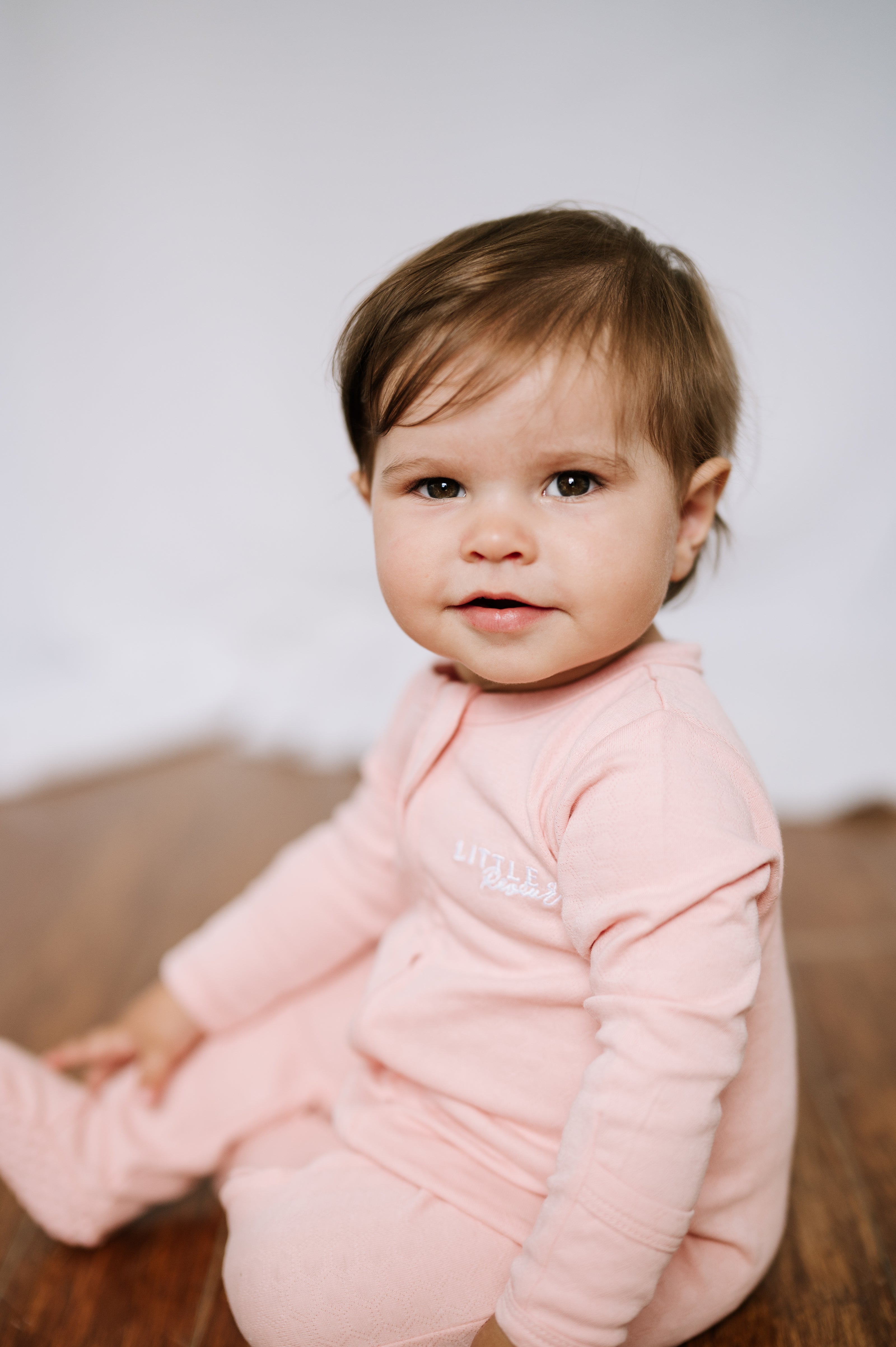 Footed Romper - Shell Pink