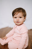 Footed Romper - Shell Pink