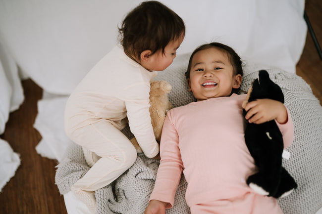 Long Sleeve Top & Pants Set - Shell Pink