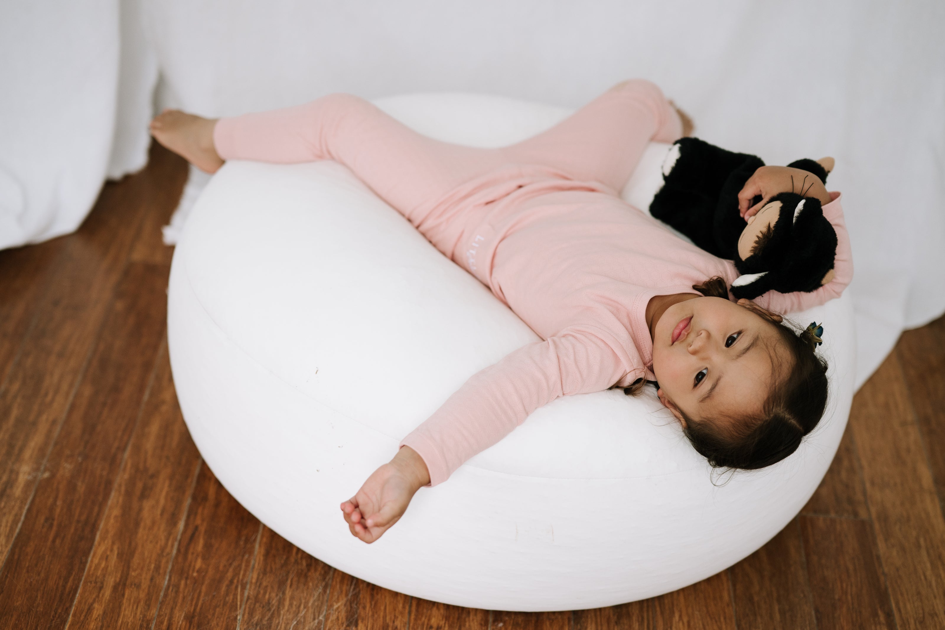 Long Sleeve Top & Pants Set - Shell Pink