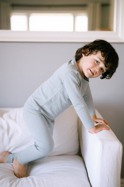 Long Sleeve & Pants Set - Cloud Blue