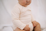 Long Sleeve Bodysuit - White Sand