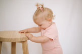 Short Sleeve Bodysuit - Shell Pink