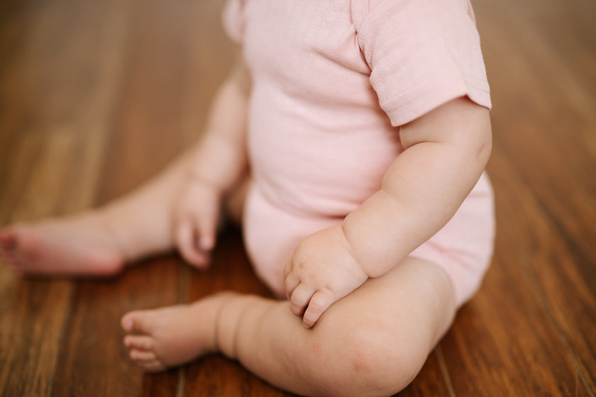Short Sleeve Bodysuit - Shell Pink