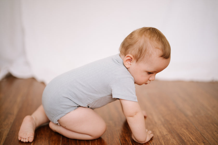 Short Sleeve Bodysuit - Cloud Blue