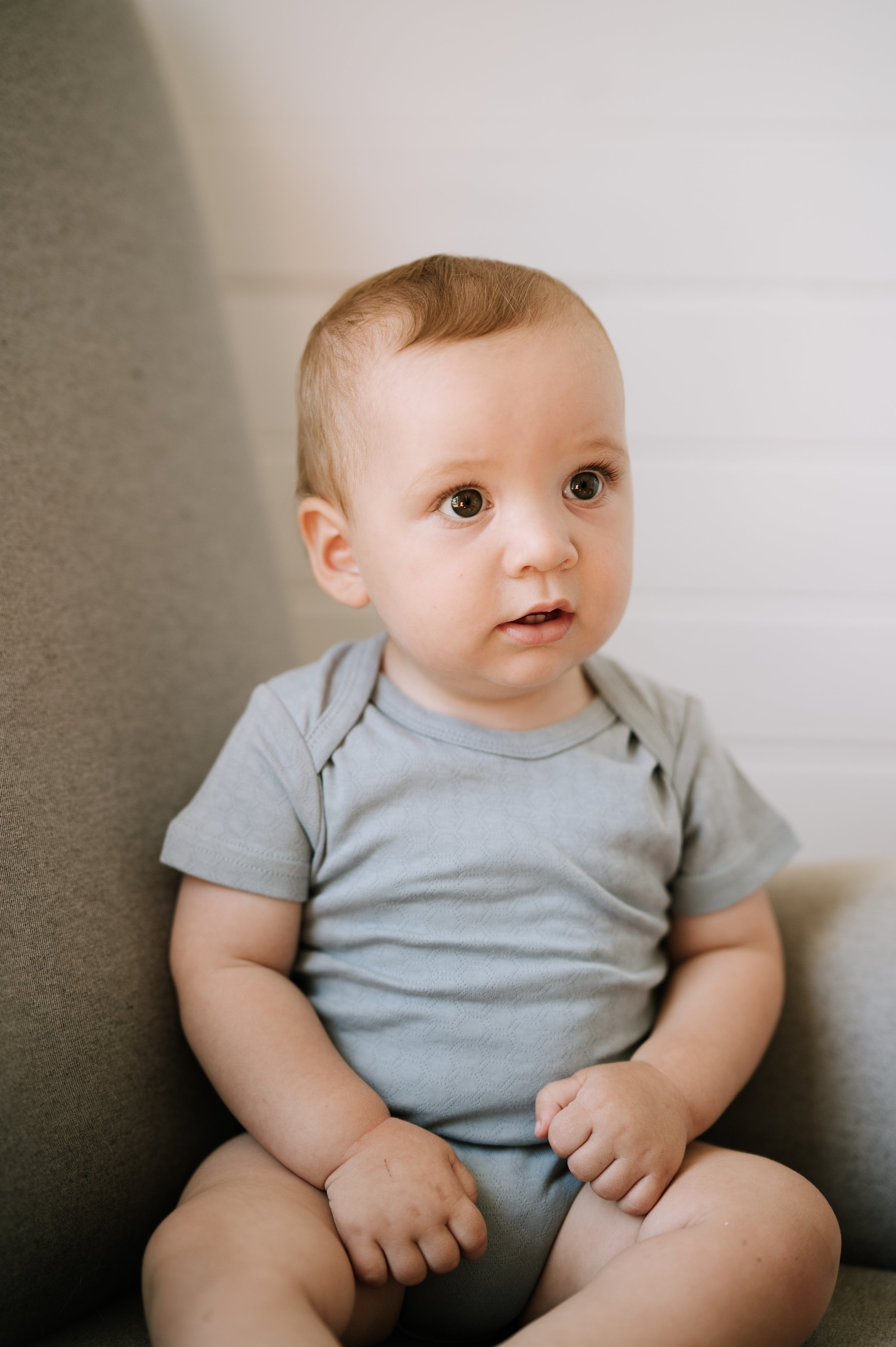 Short Sleeve Bodysuit - Cloud Blue