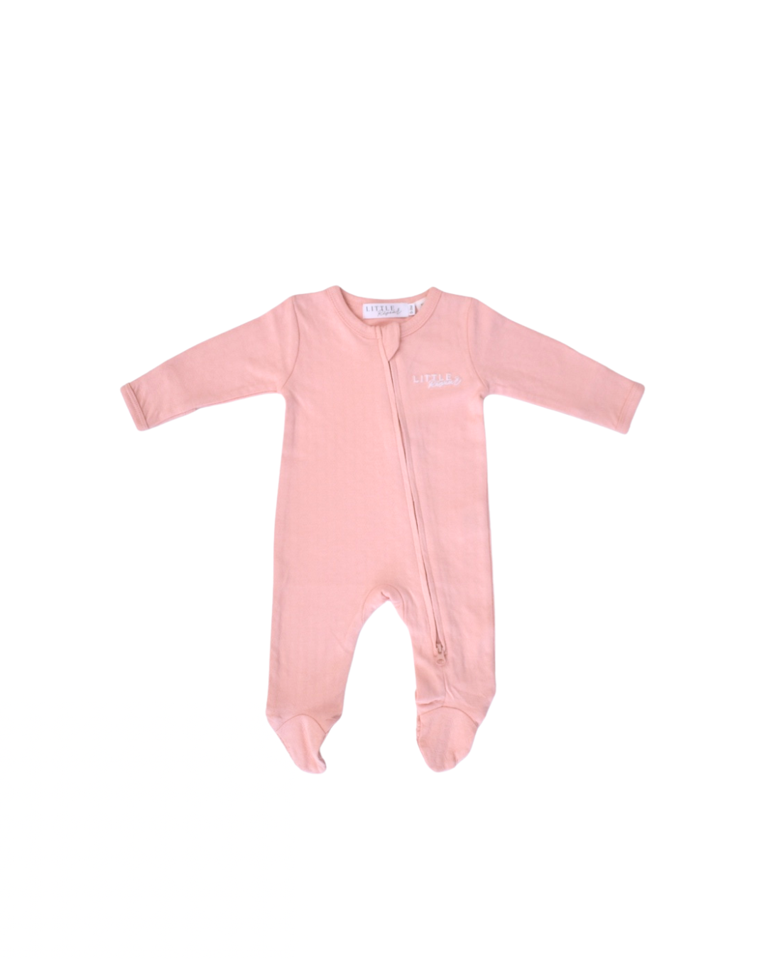 Footed Romper - Shell Pink