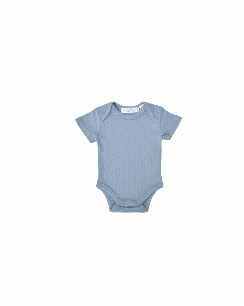 Short Sleeve Bodysuit - Cloud Blue