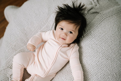 Ribbed Bamboo Convertible Romper - Blush Rose